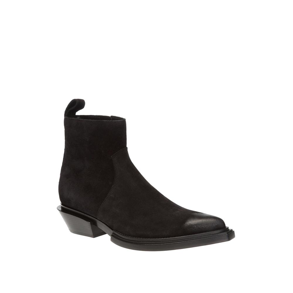 Balenciaga - Black Suede Ankle Boots - IT 39.5 - Picture 4 of 6